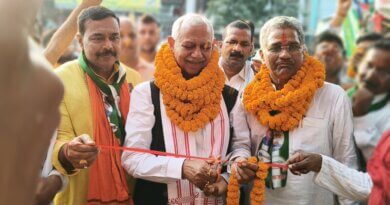 जेडीयू प्रत्याशी हेमनारायण साह के चुनाव कार्यालय का सांसद सीग्रीवाल ने किया उद्घाटन