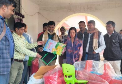 आंगनवाड़ी केंद्रों के लिए प्री प्राइमरी किट का वितरण