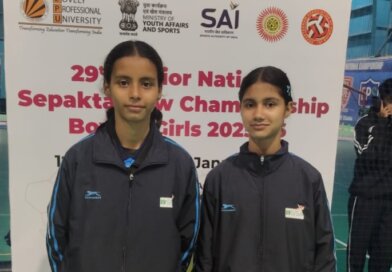 पंजाब के फगवाड़ा में आयोजित जूनियर नेशनल सेपक टकरा चैंपियनशिप के छपरा की दो बेटियां हुई शामिल